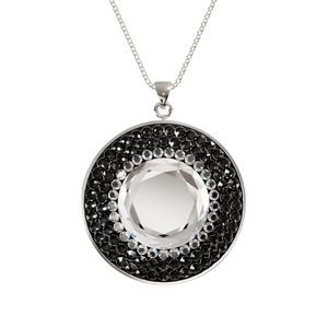 
                  
                    Load image into Gallery viewer, Larentia Round Sterling Silver Pendant Necklace
                  
                