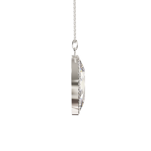 
                  
                    Load image into Gallery viewer, Larentia Oval Sterling Silver Pendant Necklace
                  
                